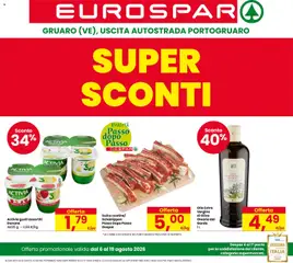 Anteprima dell'opuscolo Eurospar volantino Gruaro dal negozio Eurospar valido da 06/08/2026