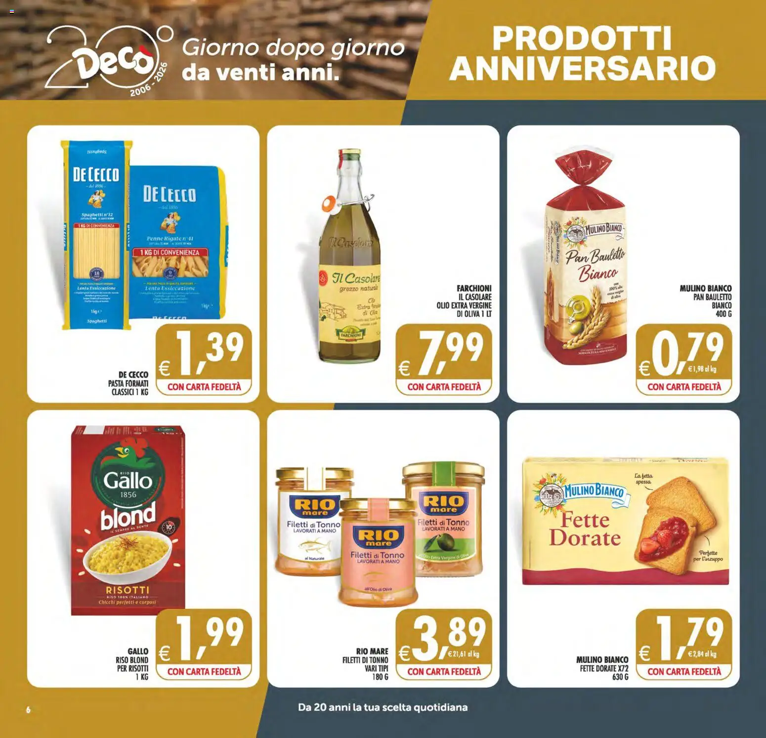 Anteprima dell'opuscolo Decò volantino Maxistore, Supermercati Lipari dal negozio Decò valido da 23/10/2026 - Pasta, Spaghetti, Olio, Tonno, Penne, Riso, De Cecco, Olio extra vergine