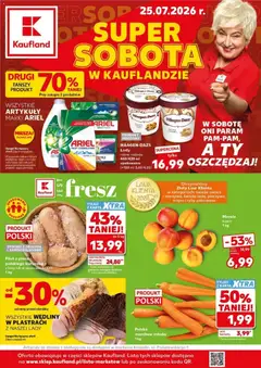 Pogląd gazetki "Kaufland gazetka - Super Sobota" ze sklepu Kaufland ważnej od 25.07.2026