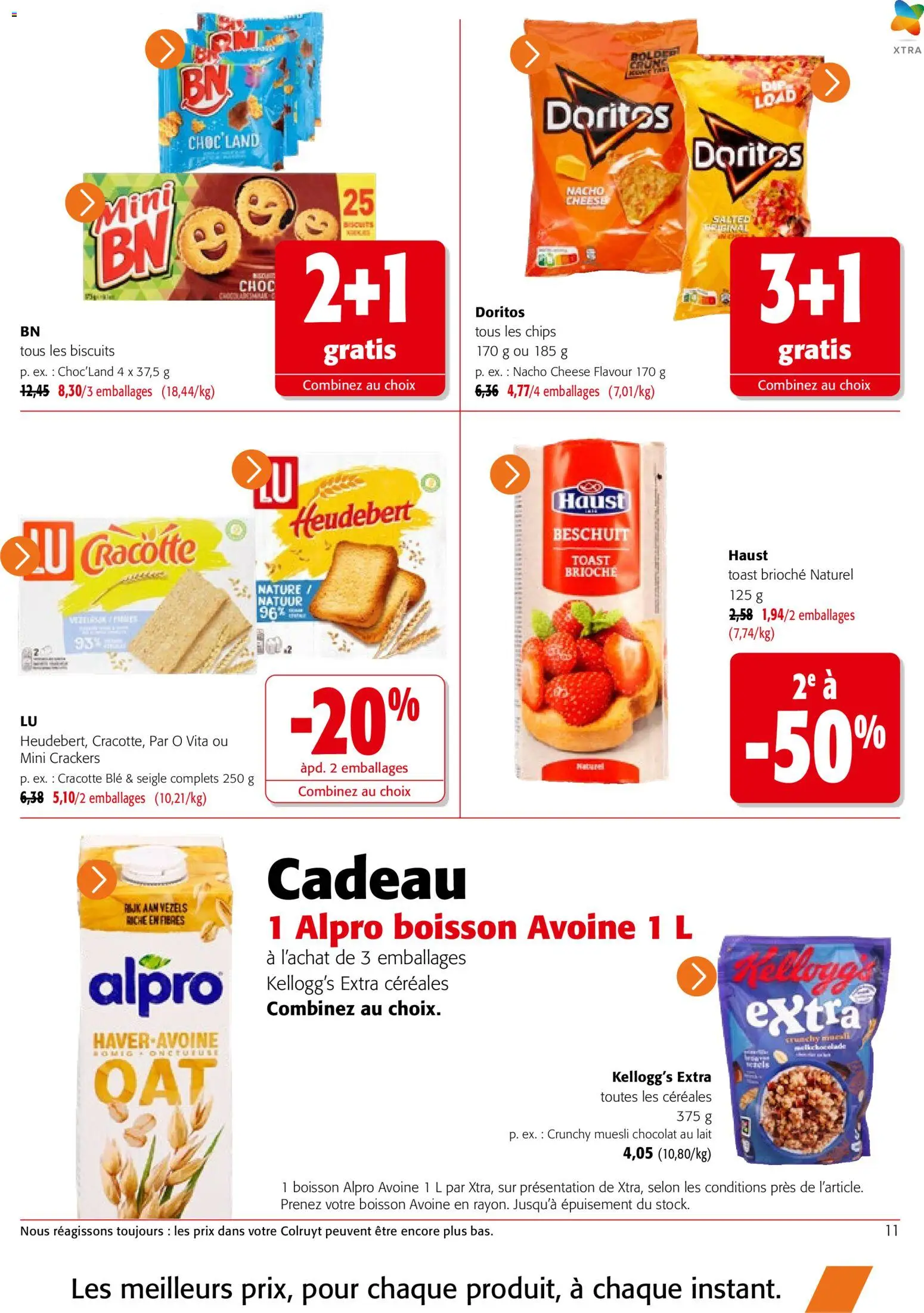 Prévisualisation de Colruyt catalogue du magasin Colruyt formulaire valide 23/09/2026 - Chocolat, Boisson, Brioche, Chips, Biscuits, Céréales, Blé, Alpro