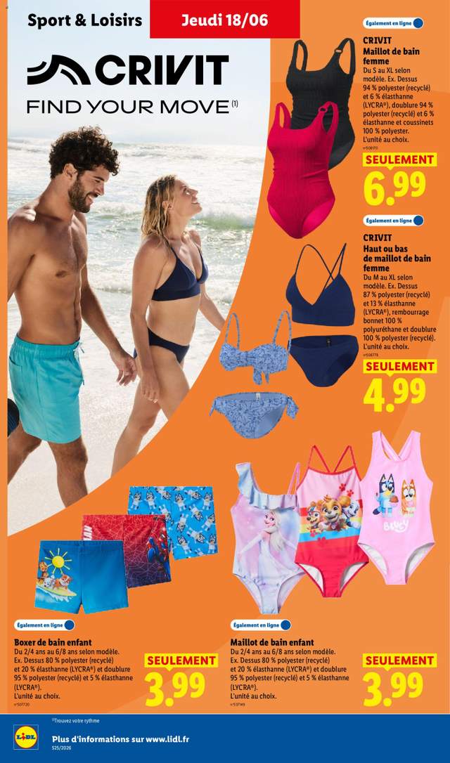 Nouveau catalogue Lidl à partir du 18/06