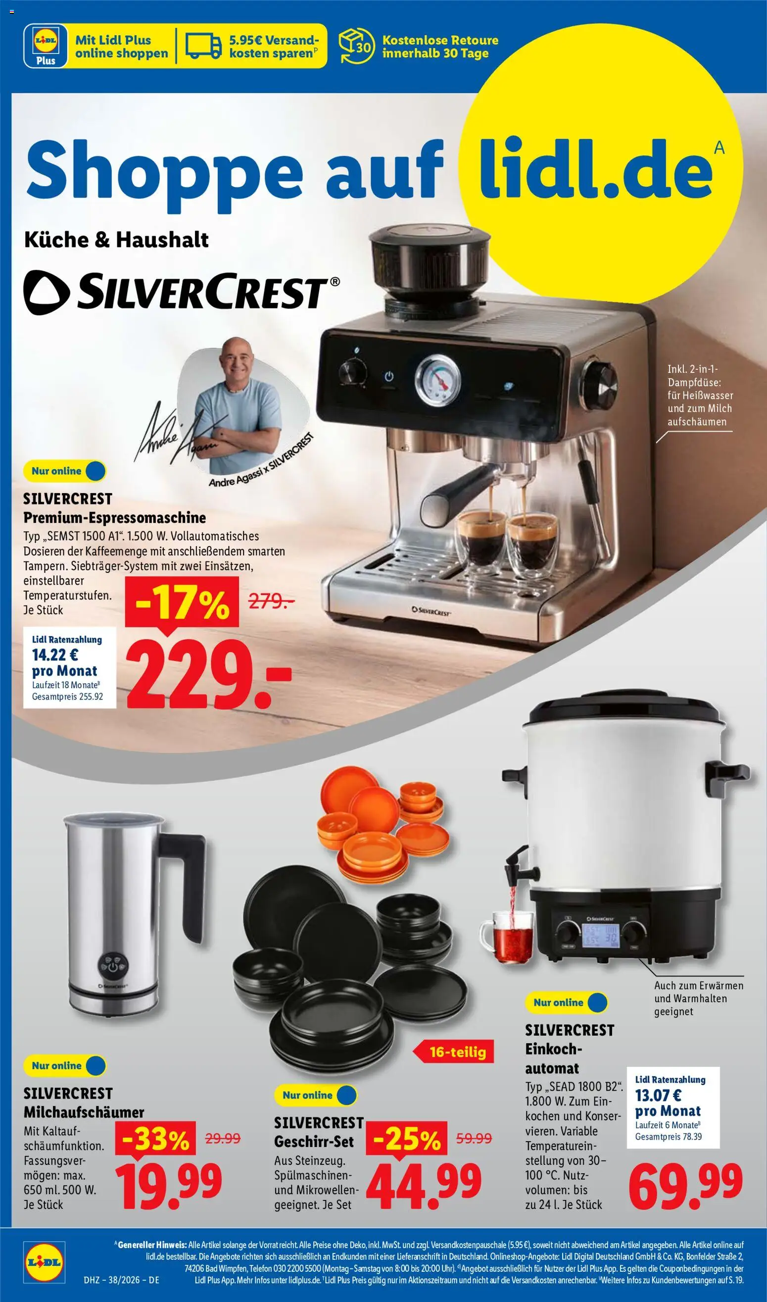 Vorschau von dem Prospekt des Geschäftes Lidl, gültig ab dem 14.09.2026 - Wasser, Trenchcoat, Hose, Hemd, Shirt