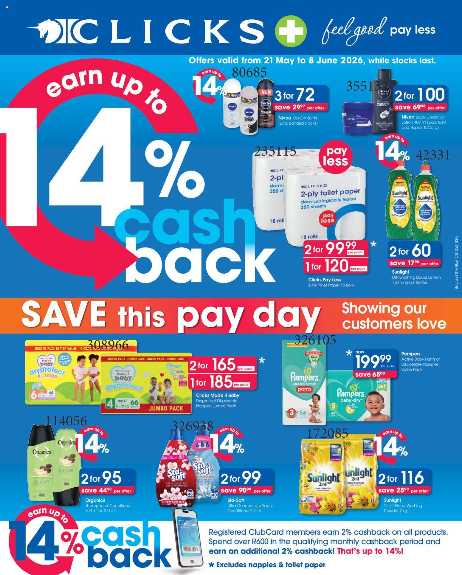 Clicks latest specials 21/05