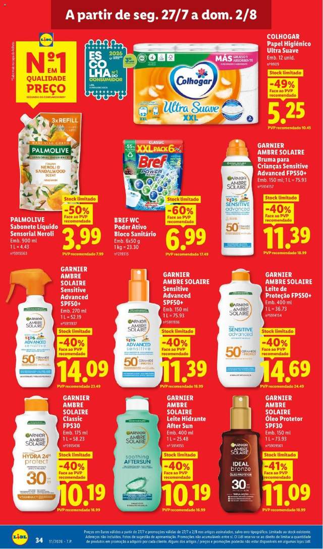 Novo folheto Lidl a partir de 27/07