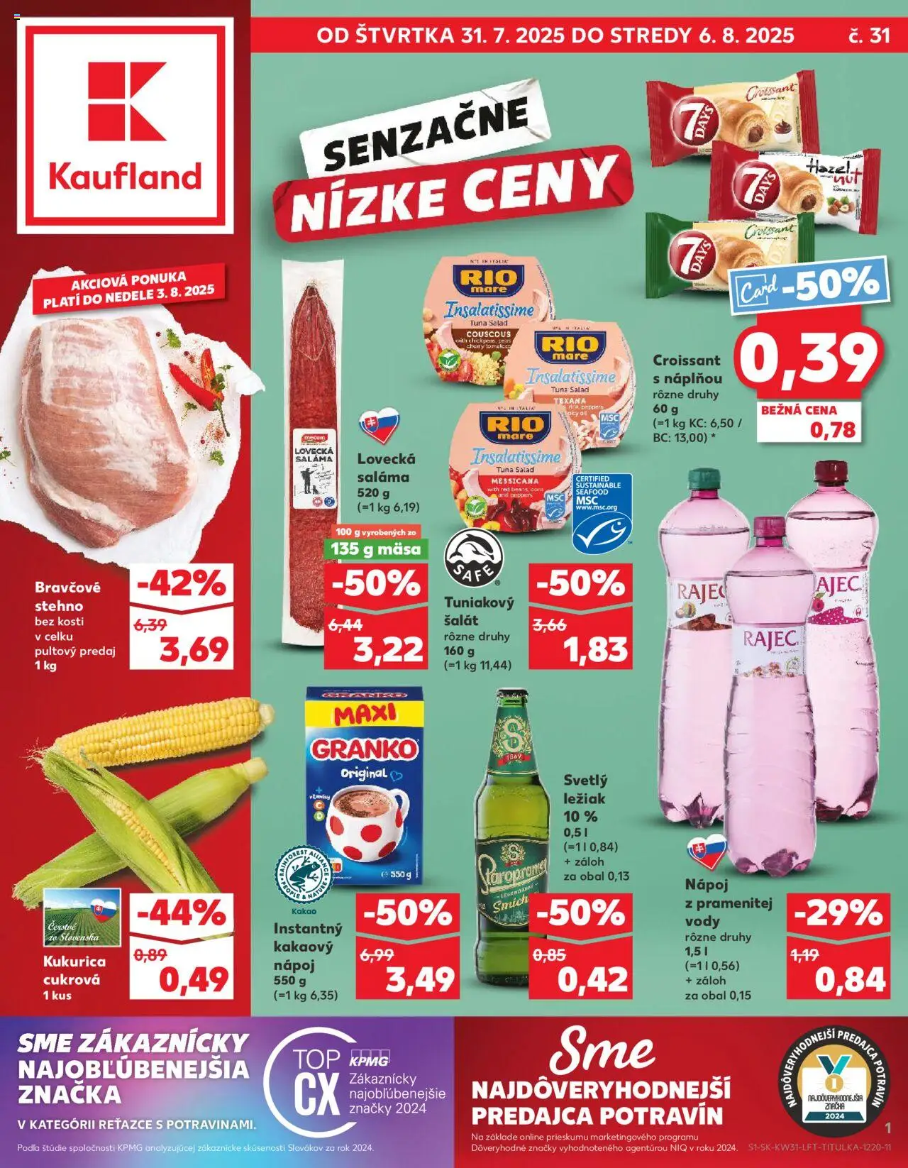 Náhľad Kaufland letáku platného od 31.07.2025