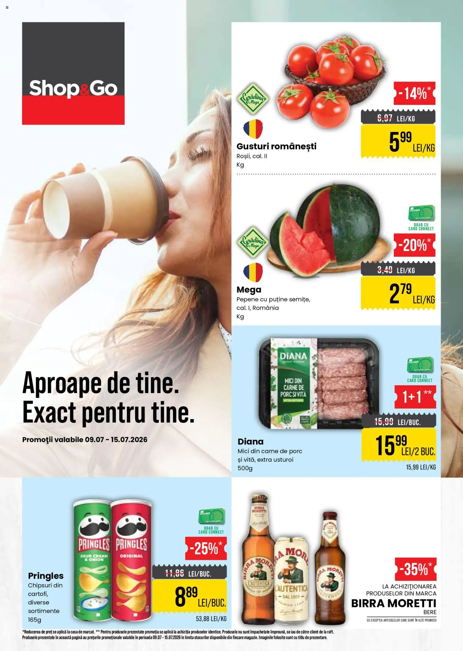 Previzualizarea de cataloage: Mega Image Mega Image Catalog Shop&Go valabil de la 09.07.2026 - Bere, Chipsuri, Pringles, Gradina, Vită, Carne De Porc, Usturoi, Aplică