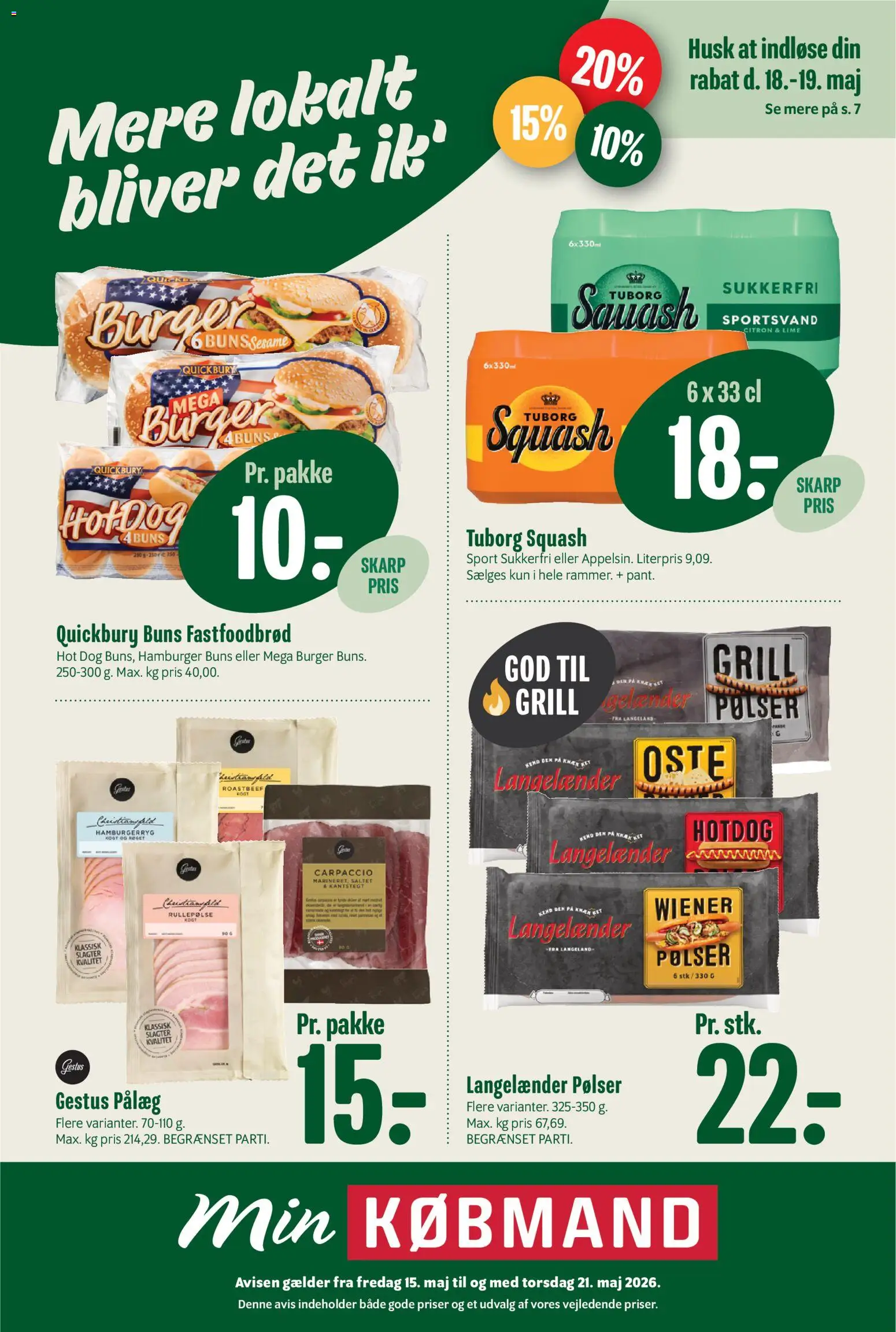 Eksempel på tilbudsavis Min Købmand - Tilbudsavis uge 21 fra butik Min Købmand gyldig fra 15/05/2026