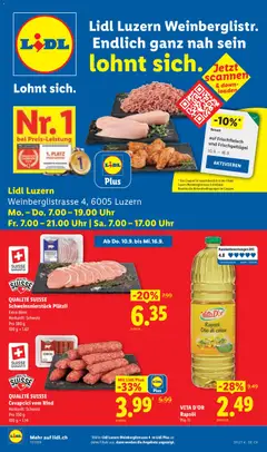 Vorschau des Merkblatts Lidl aktionen Luzern Weinberglistr vom Shop Lidl gültig von 10.09.2026 bis 16.09.2026