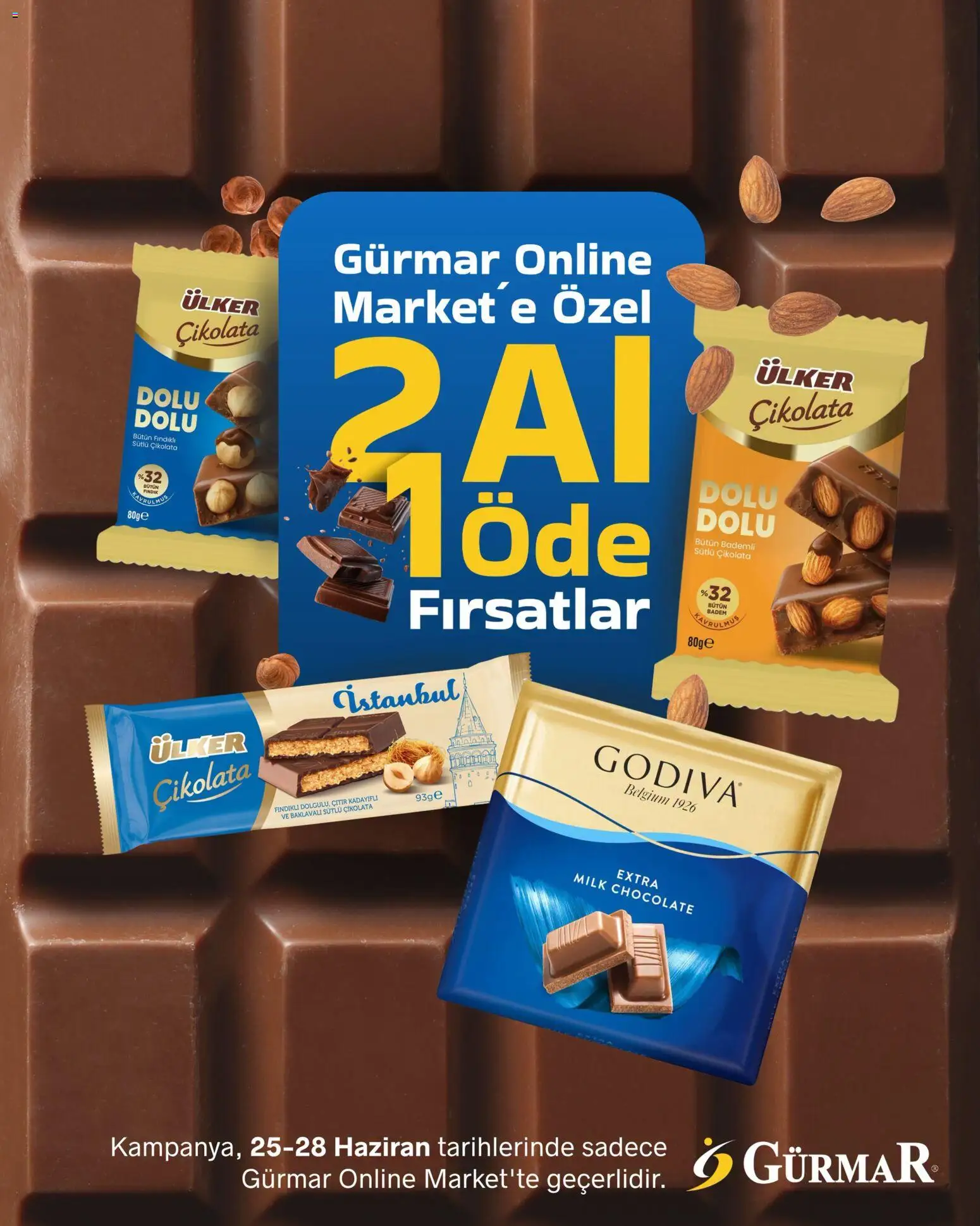 Gürmar Gürmar İndirim 25.06.2026 - Broşürünün önizlemesi - Fındık, Çikolata, Badem