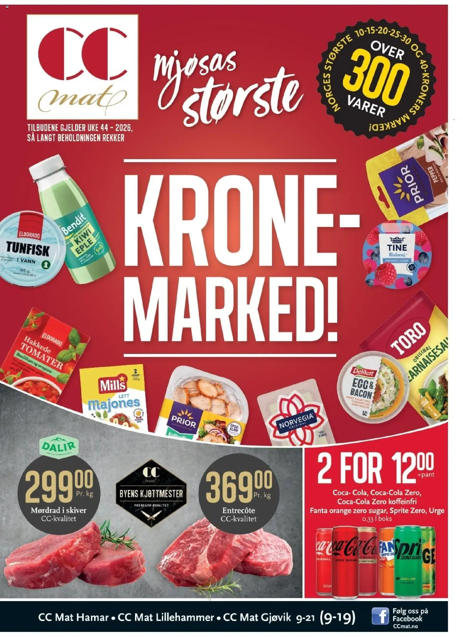 Forhåndsvis CC Mat kundeavis fra butikk CC Mat gyldig fra 26/10/2026
