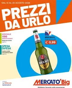 Anteprima dell'opuscolo Mercatò volantino Big dal negozio Mercatò valido da 13/08/2026