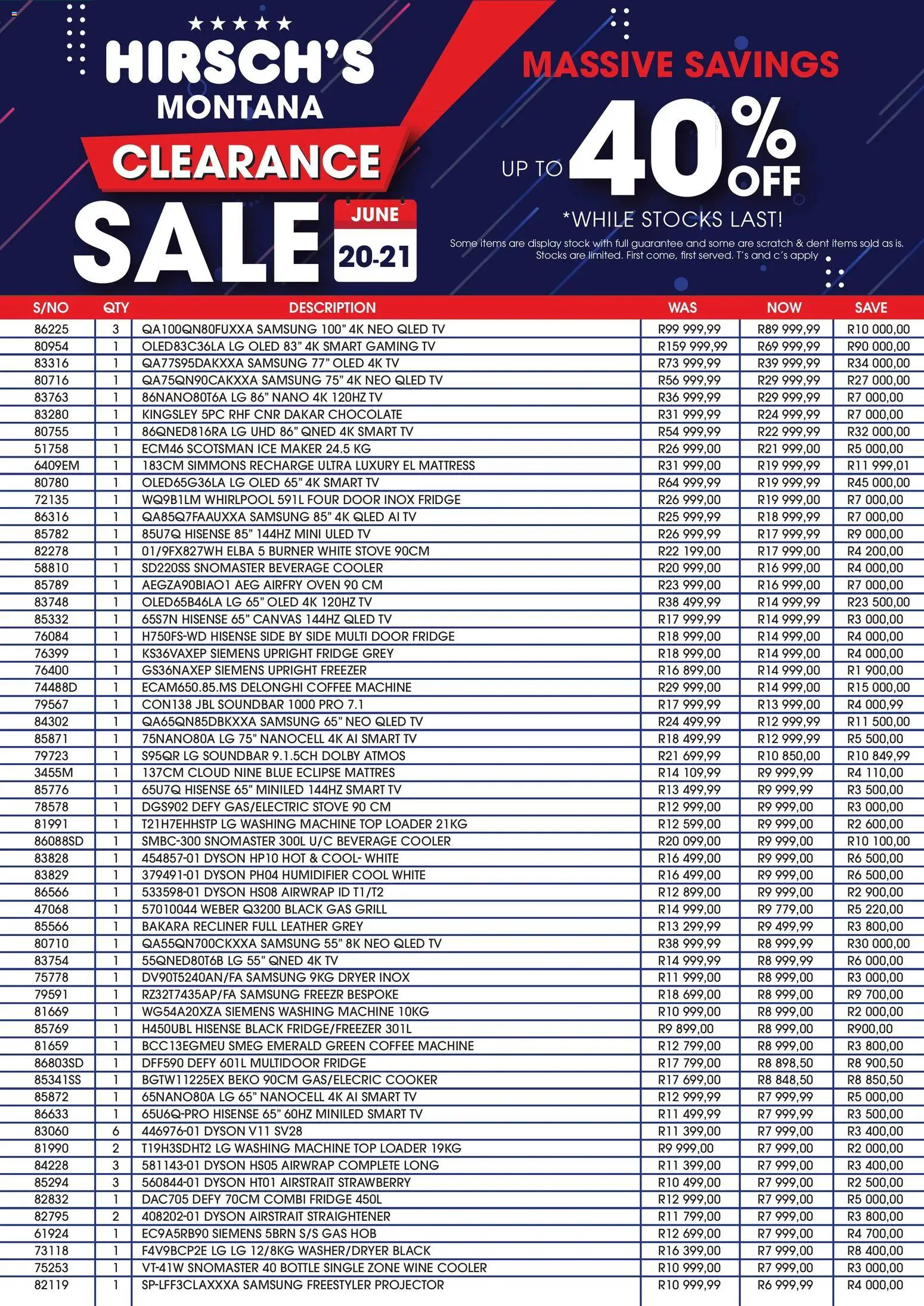 Preview of Hirsch's flyer valid from 20/06/2026