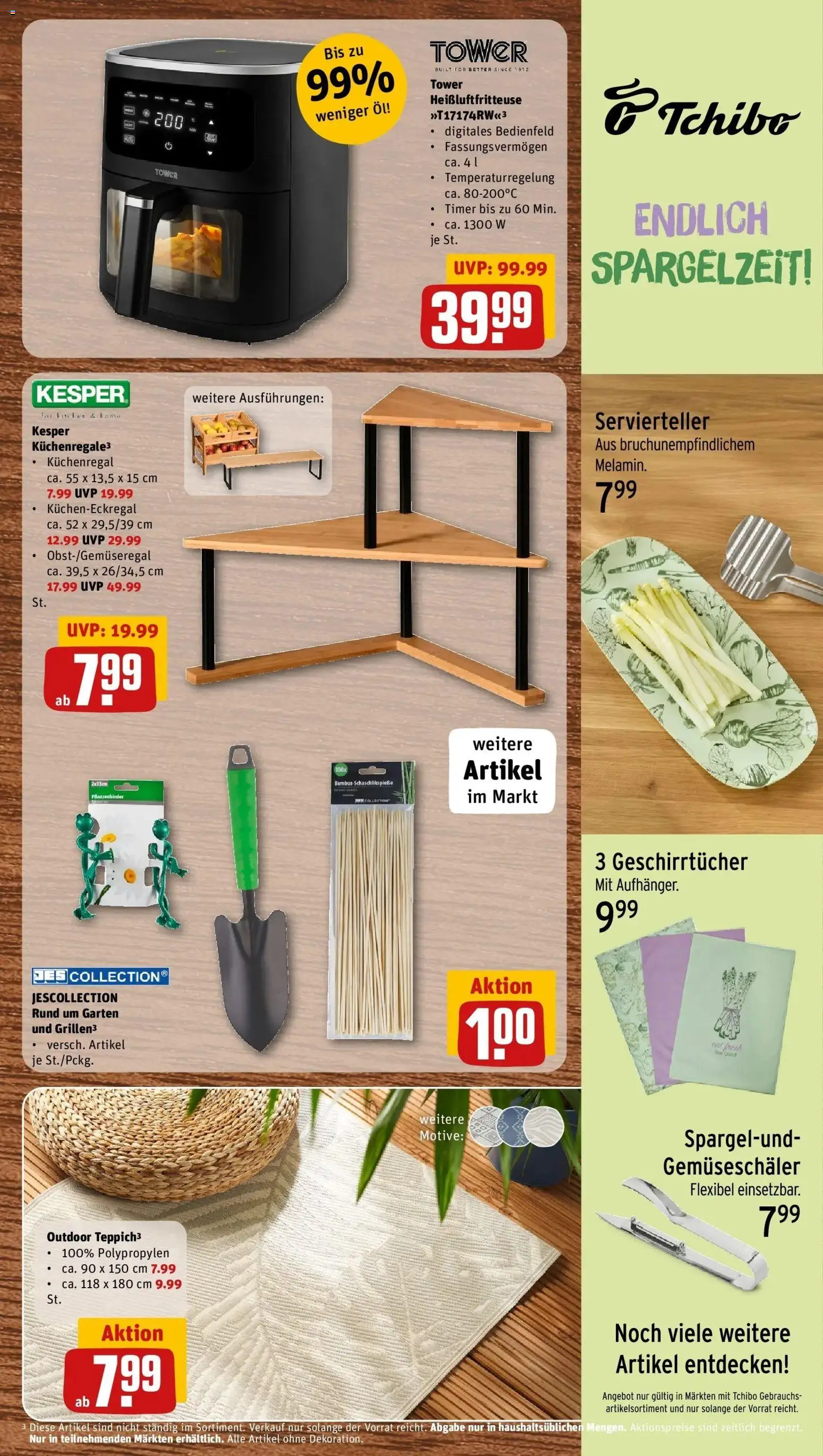 Vorschau von dem Prospekt des Geschäftes Rewe, gültig ab dem 05.04.2026 - Heißluftfritteuse, Öl
