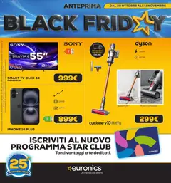 Anteprima dell'opuscolo Euronics Black Friday dal negozio Euronics valido da 29/10/2026
