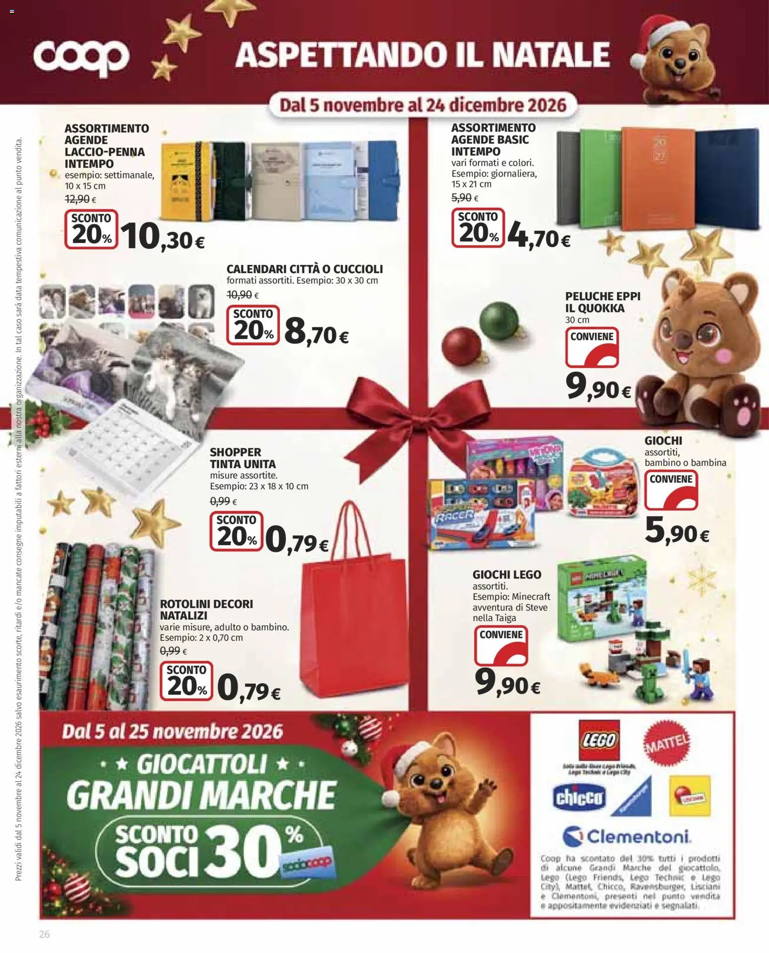 Anteprima dell'opuscolo COOP volantino Superstore dal negozio COOP valido da 29/10/2026 - LEGO, Giocattoli, Peluche, Data