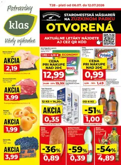 Náhľad Klas letáku platného od 06.07.2026