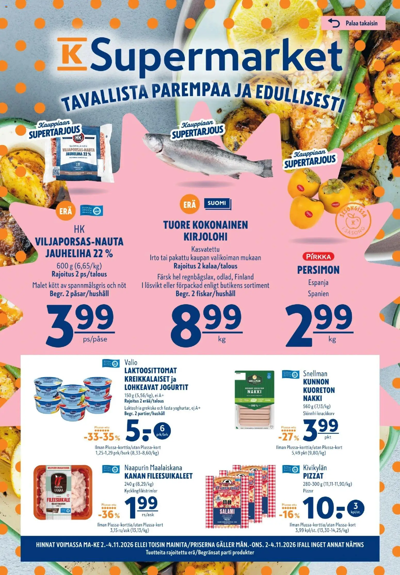 Kaupan K-Supermarket K-Supermarket tarjoukset esikatselu, voimassa 02/11/2026