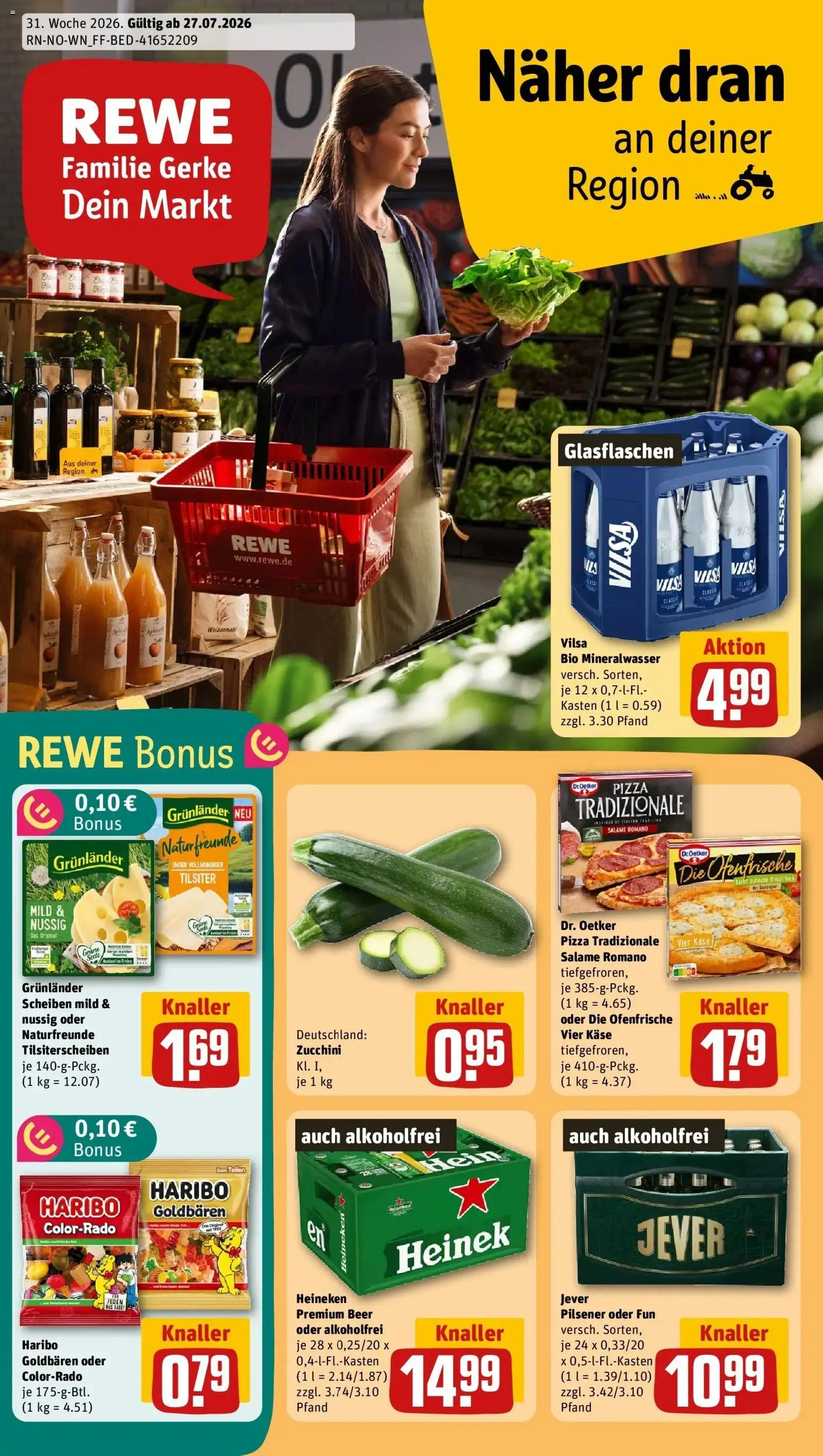 Vorschau von dem Prospekt des Geschäftes Rewe, gültig ab dem 27.07.2026