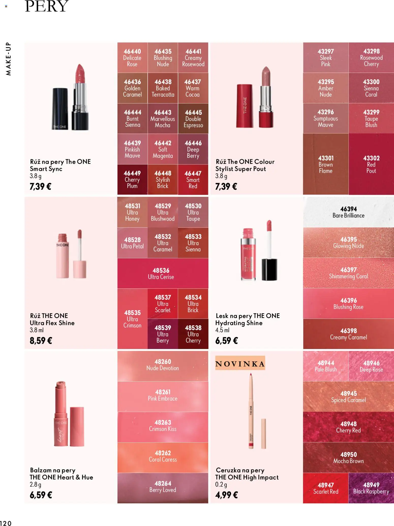 Náhľad Oriflame letáku platného od 30.09.2026 - Lesk na pery, Ceruzka, Mocha, Rúž na pery