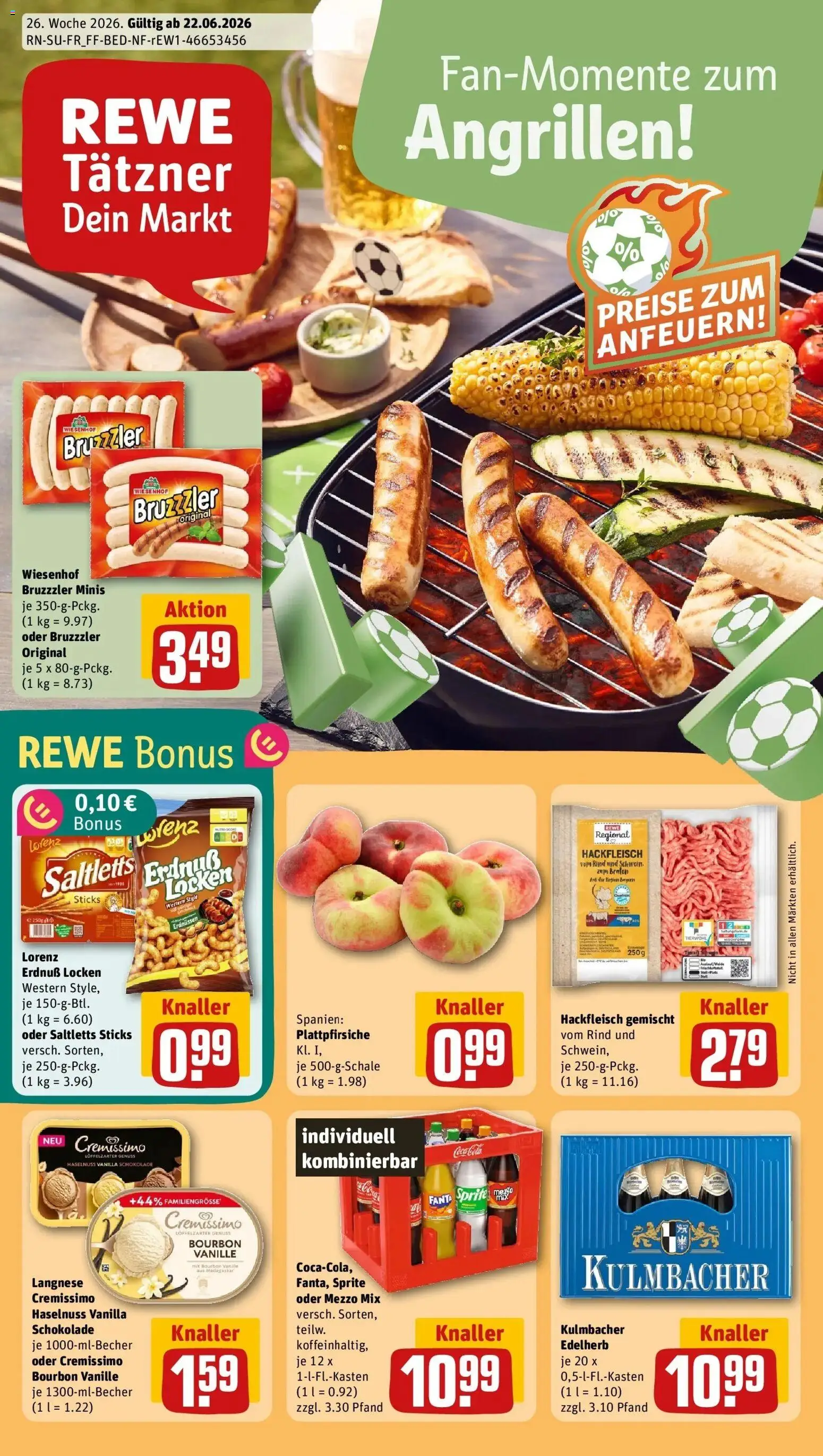 Vorschau von dem Prospekt des Geschäftes Rewe, gültig ab dem 21.06.2026