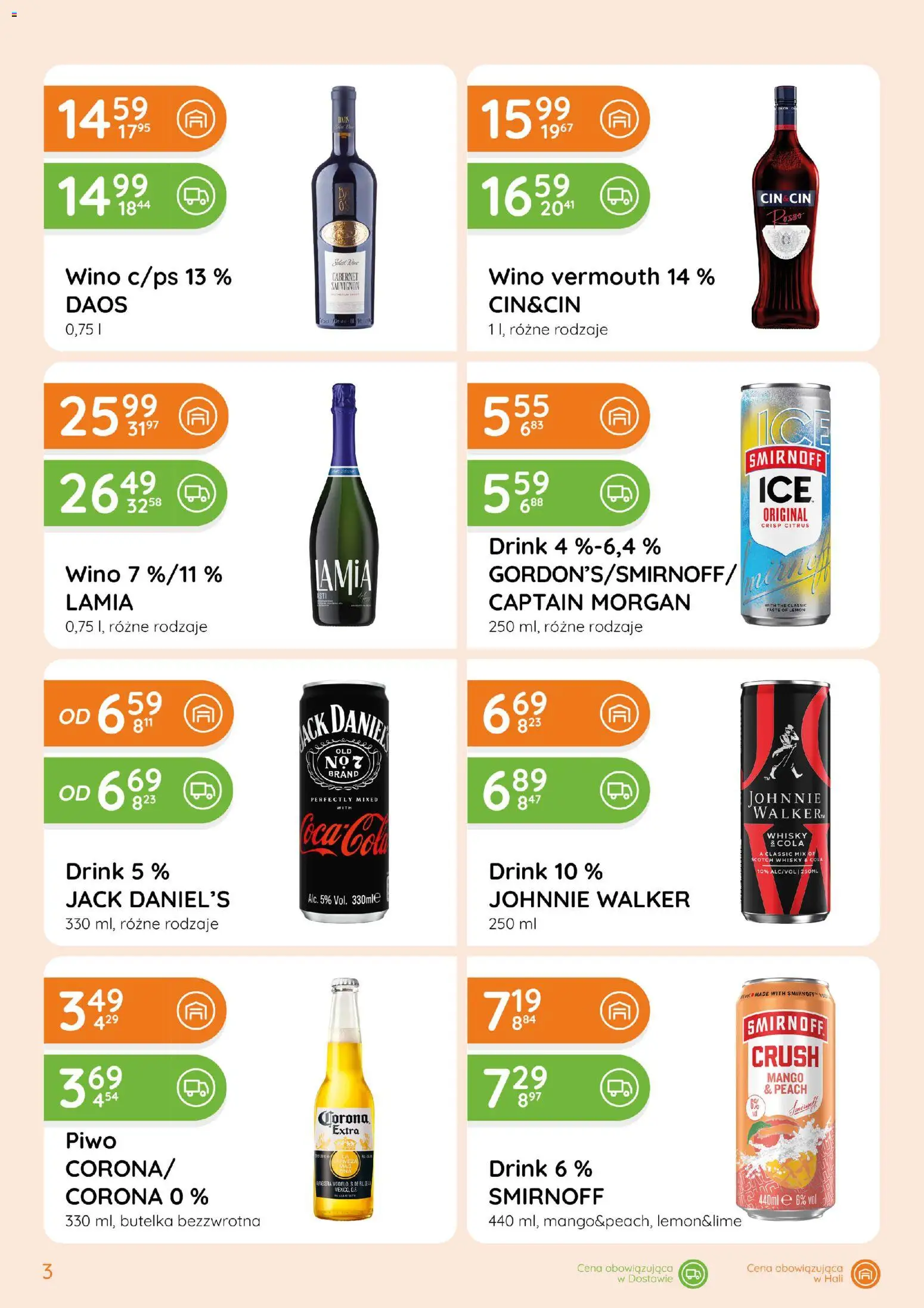 Pogląd gazetki "Eurocash gazetka - Ofensywa Alkoholowa" ze sklepu Eurocash ważnej od 01.10.2026 - Mango, Piwo, Whisky, Wino, Captain Morgan, Cin cin, Jack Daniel's, Vermouth