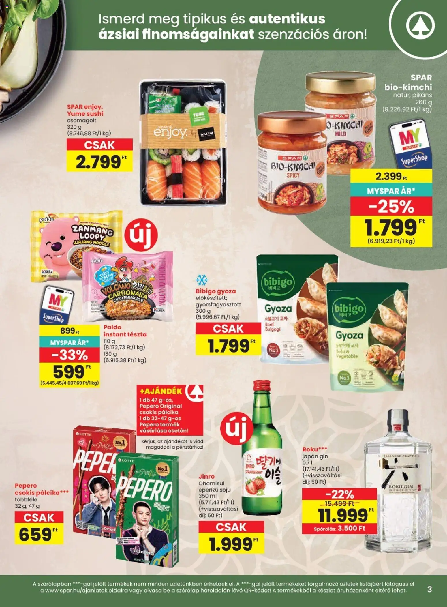 Spar - Spar akciós újság megtekintése, amely érvényes 2026.09.10.-től - Sushi, Gin, Tofu, Tészta, Bref, Gyorsfagyasztott