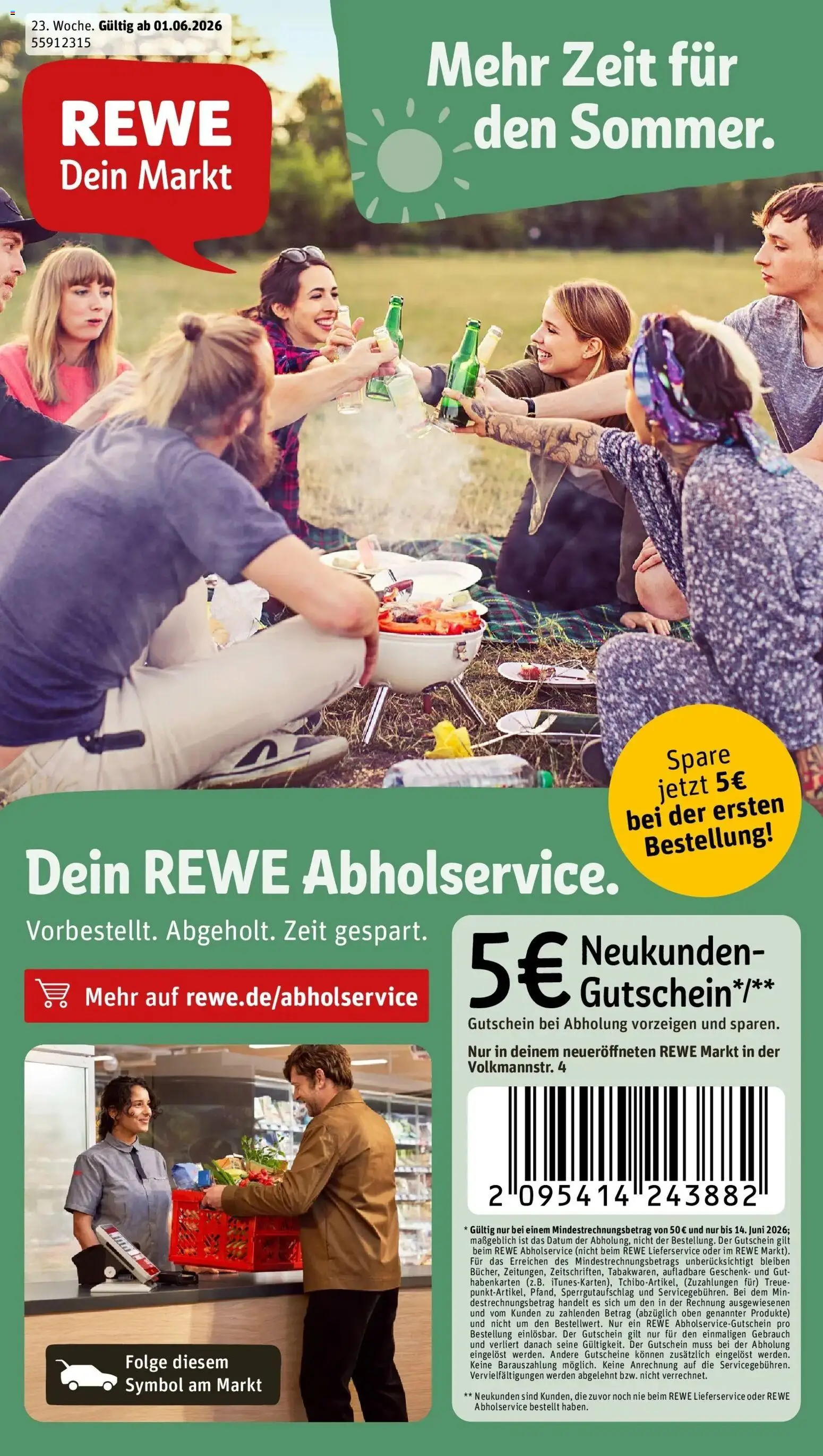 Vorschau von dem Prospekt des Geschäftes Rewe, gültig ab dem 01.06.2026