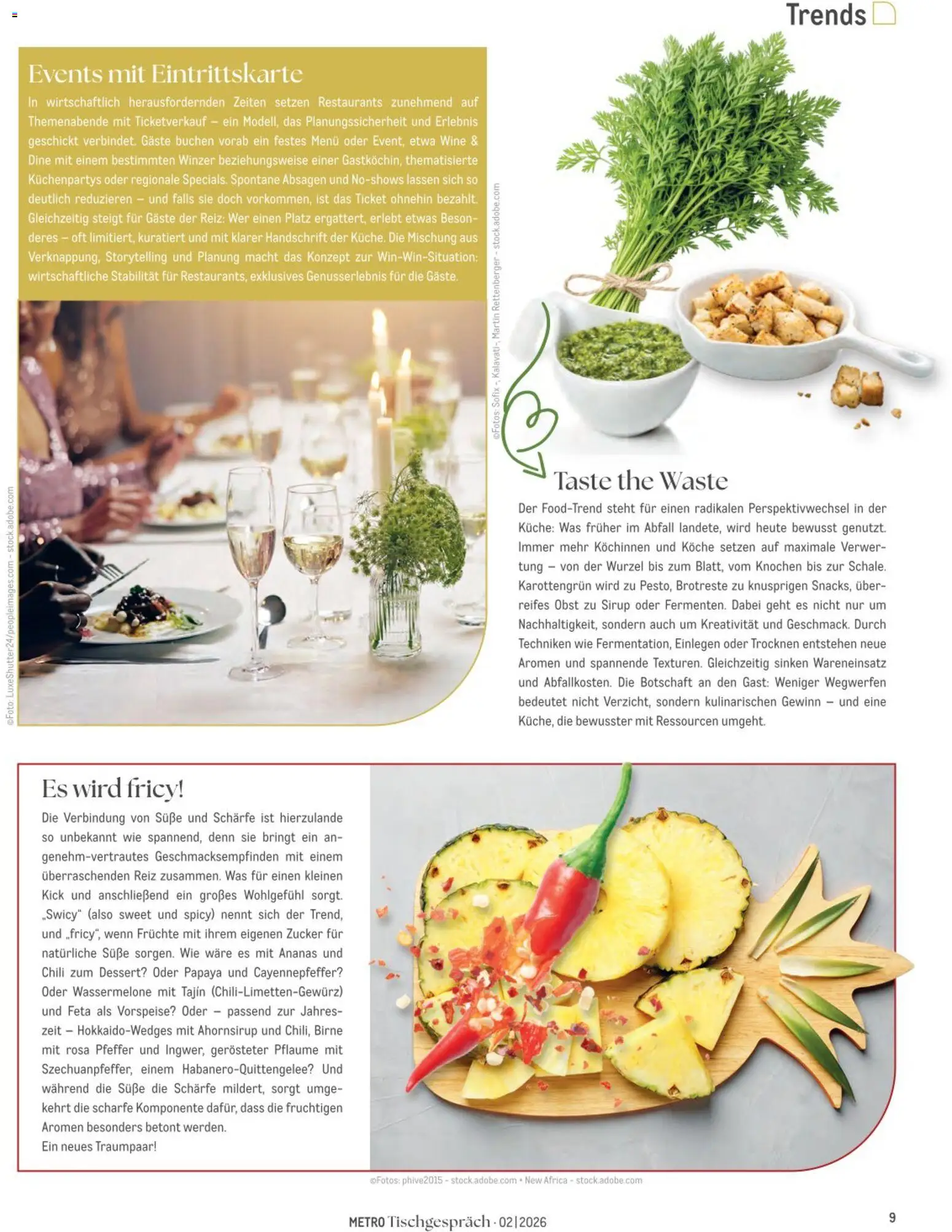 Vorschau von dem Prospekt des Geschäftes Metro, gültig ab dem 01.09.2026 - Küche, Ananas, Obst, Feta, Wassermelone, Zucker, Chili, Sirup