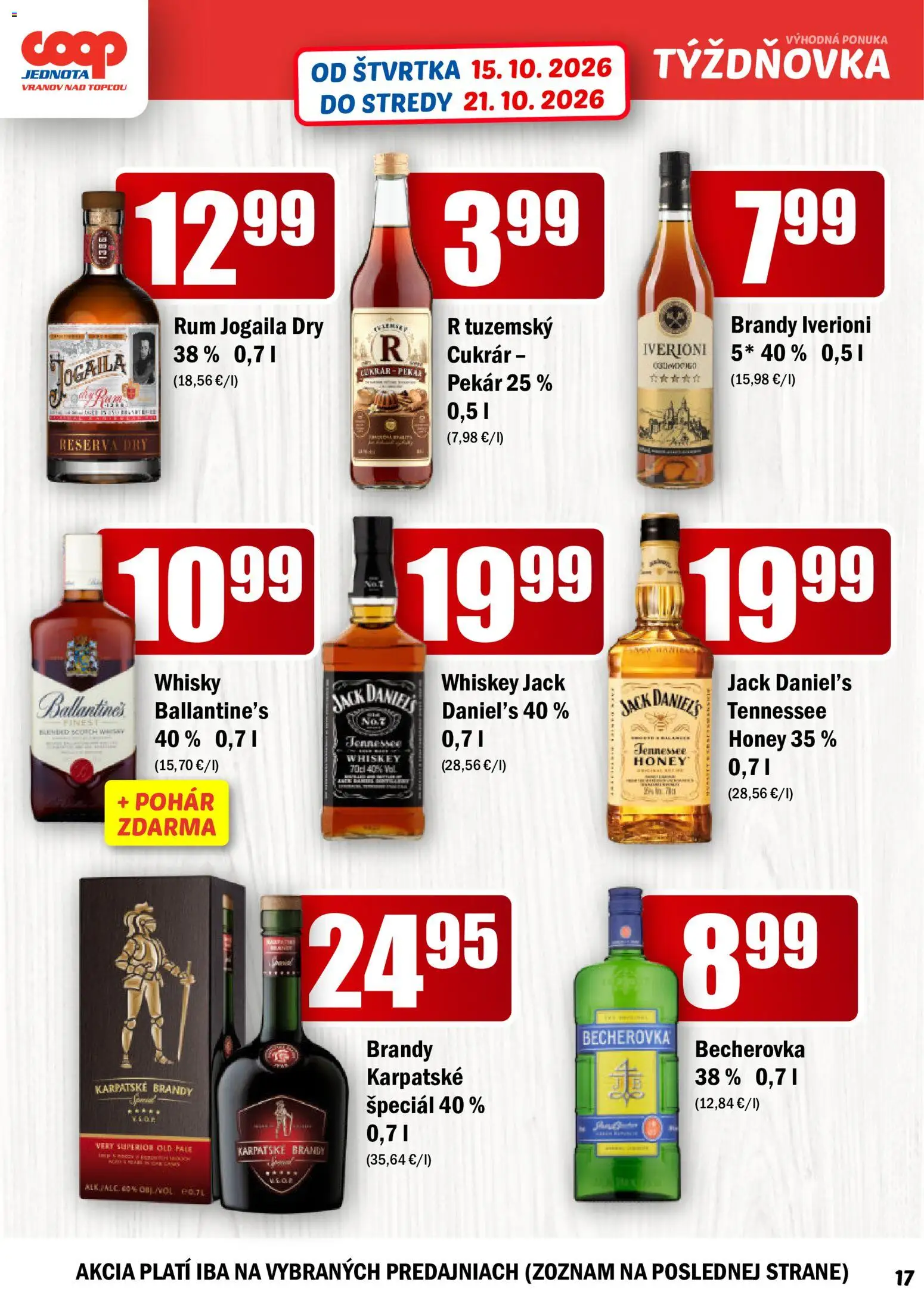 Náhľad COOP Jednota letáku platného od 15.10.2026