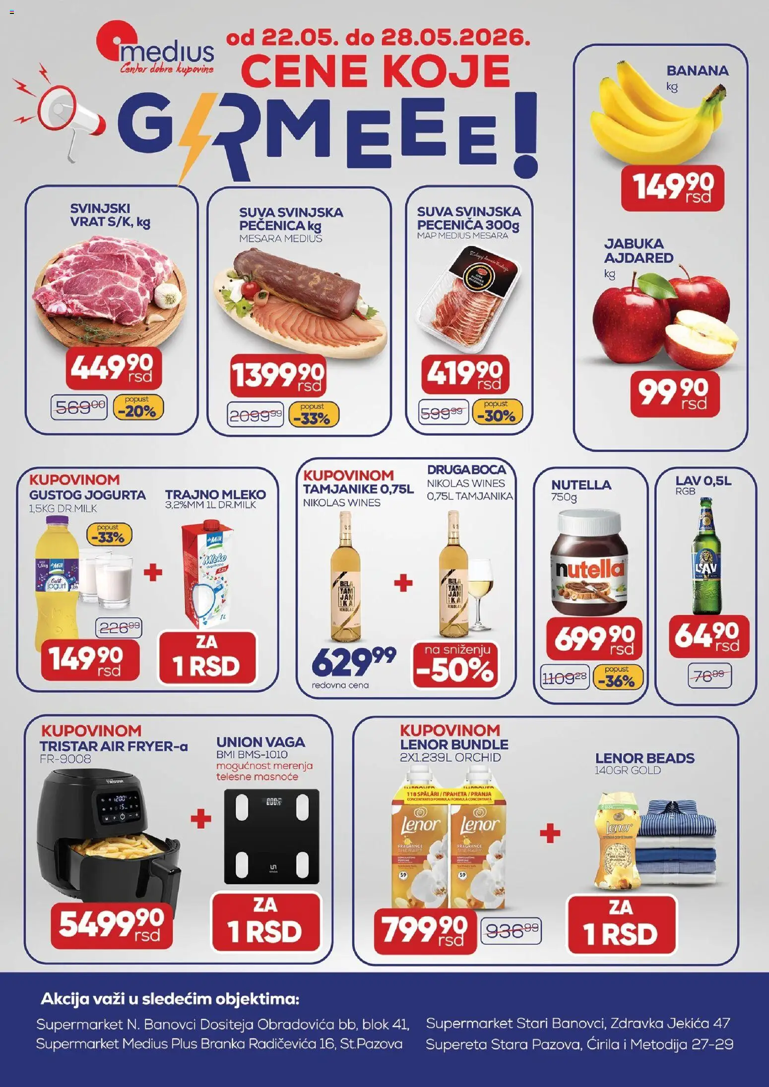 Pregled Medius kataloga - važi od 22.05.2026