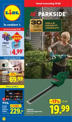 Voorbeeld van Lidl folder - Non food van winkel Lidl geldig vanaf 19-08-2026