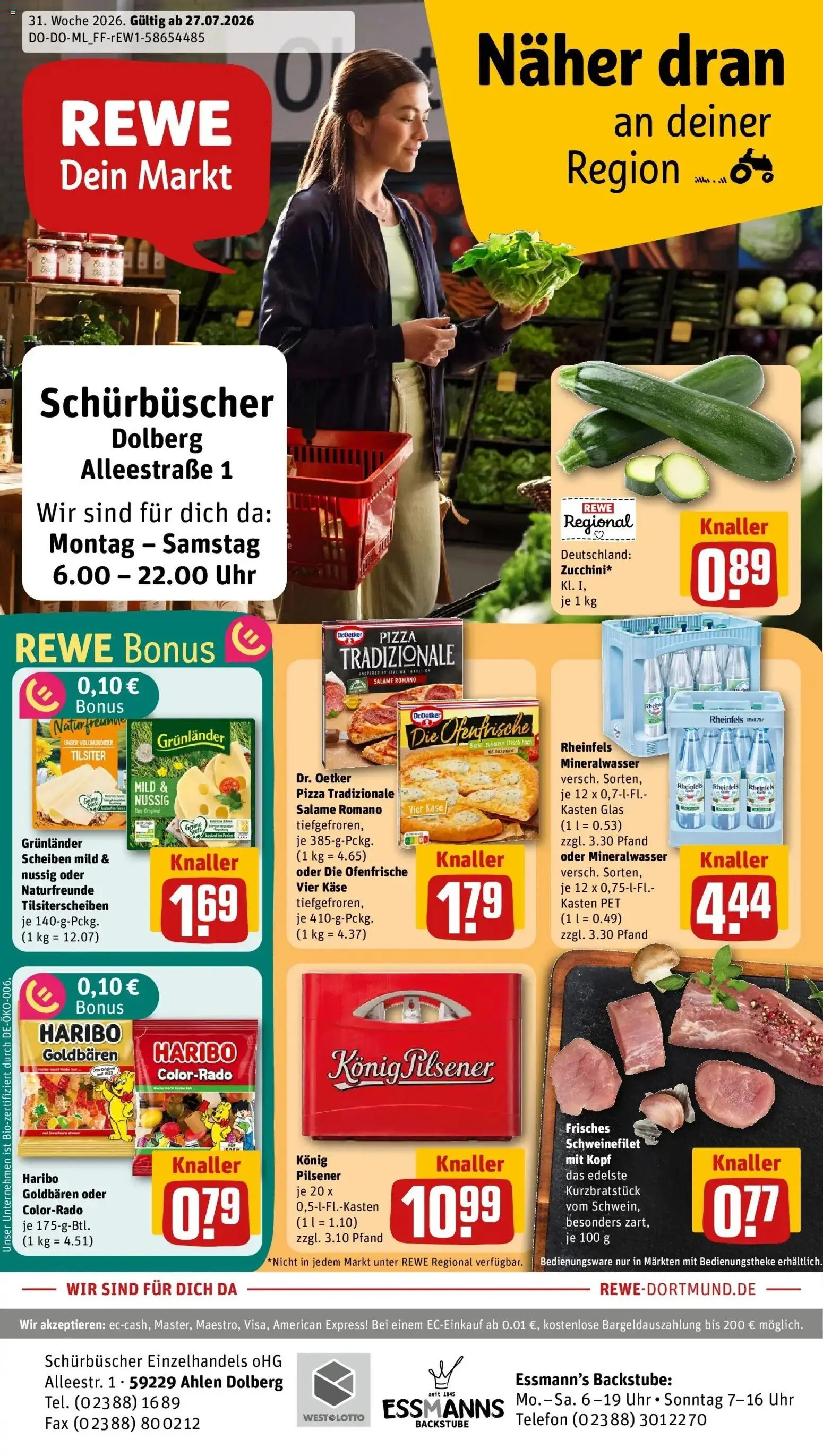 Vorschau von dem Prospekt des Geschäftes Rewe, gültig ab dem 27.07.2026
