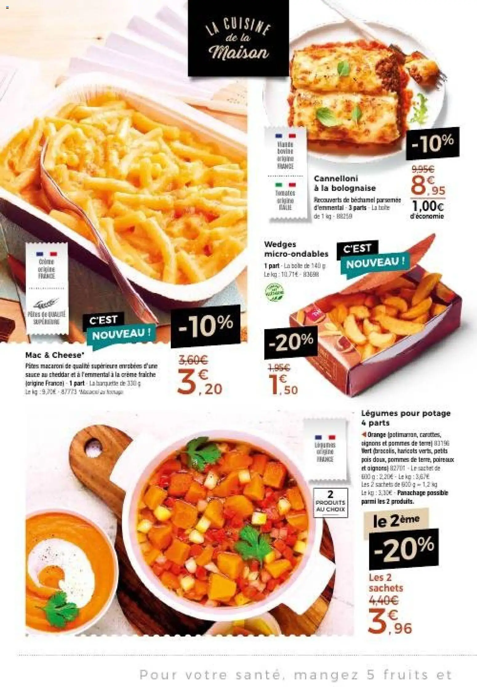 Prévisualisation de Thiriet catalogue du magasin Thiriet formulaire valide 26/10/2026 - Orange, Fruits, Cannelloni, Petits pois, Crème fraiche, Cheddar, Haricots, Pommes