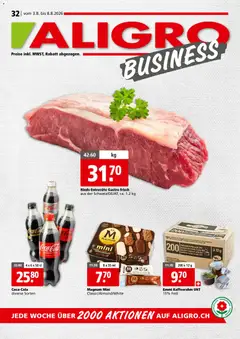 Vorschau des Merkblatts Aligro aktionen Business Chavannes, Matran, Genf, Sitten vom Shop Aligro gültig von 03.08.2026 bis 08.08.2026