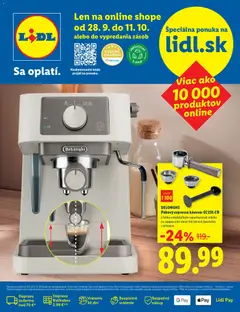 Náhľad Lidl letáku platného od 28.09.2026