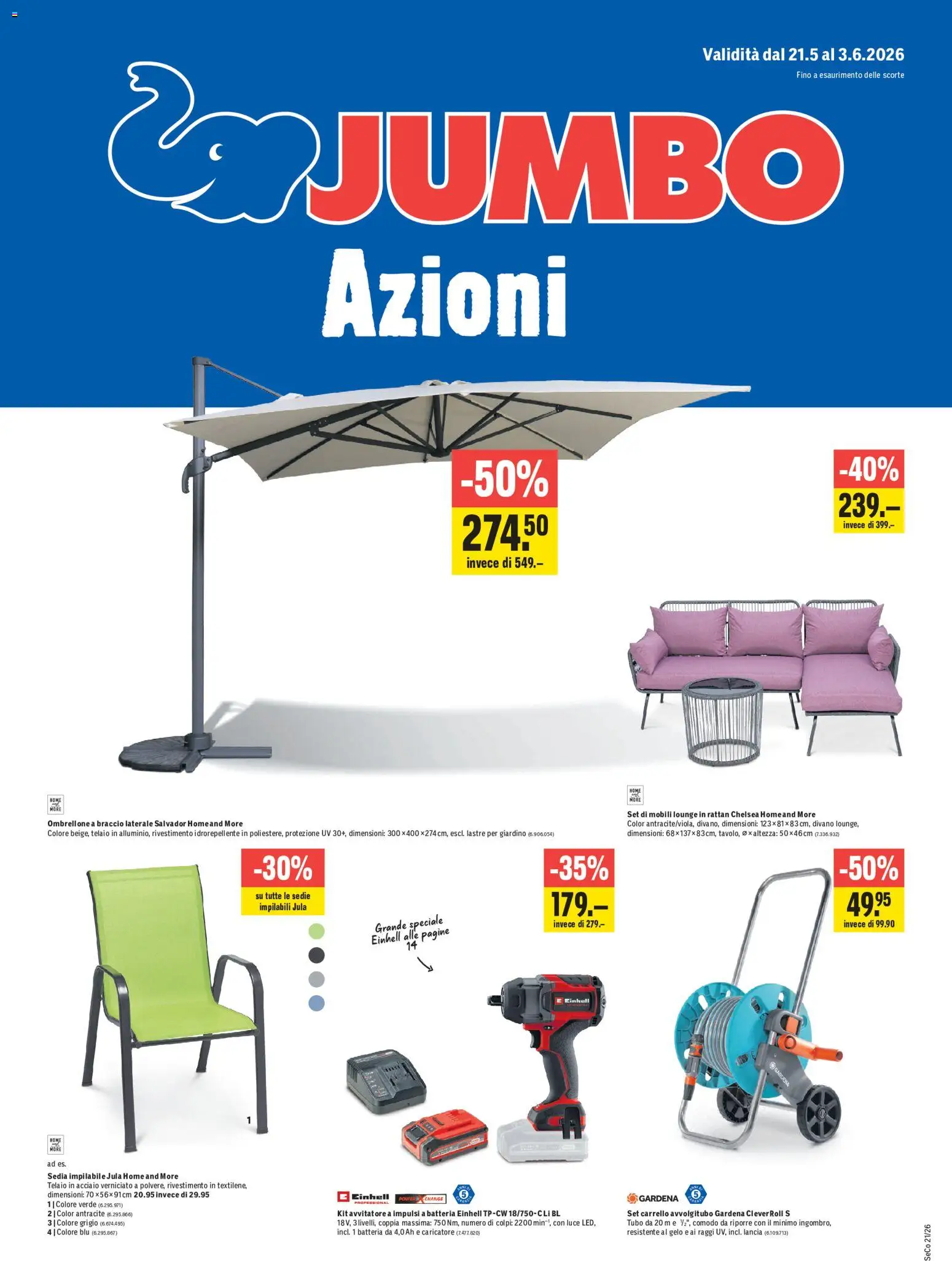 Vorschau des Merkblatts Jumbo aktionen IT vom Shop Jumbo gültig von 21.05.2026 bis 03.06.2026