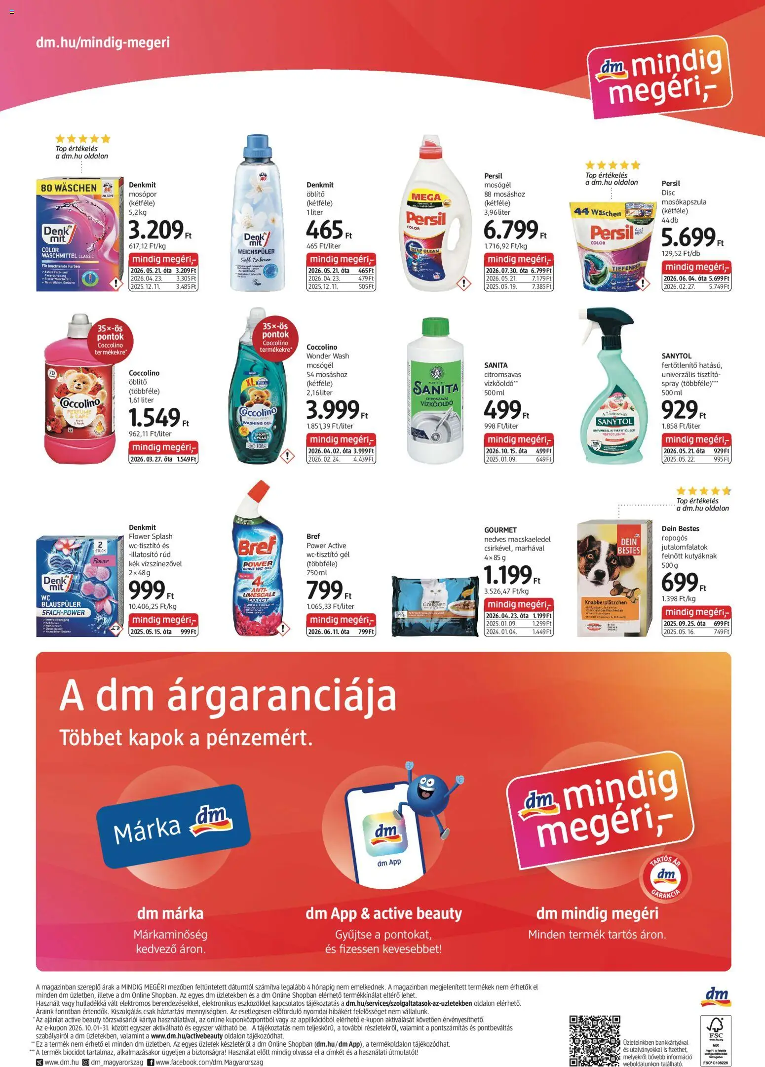 DM Drogerie Markt - DM Drogerie Markt akciós újság megtekintése, amely érvényes 2026.10.15.-től - WC, Vízkőoldó, Gourmet, Márka, Macskaeledel, Mosópor, Mosógél, Gél