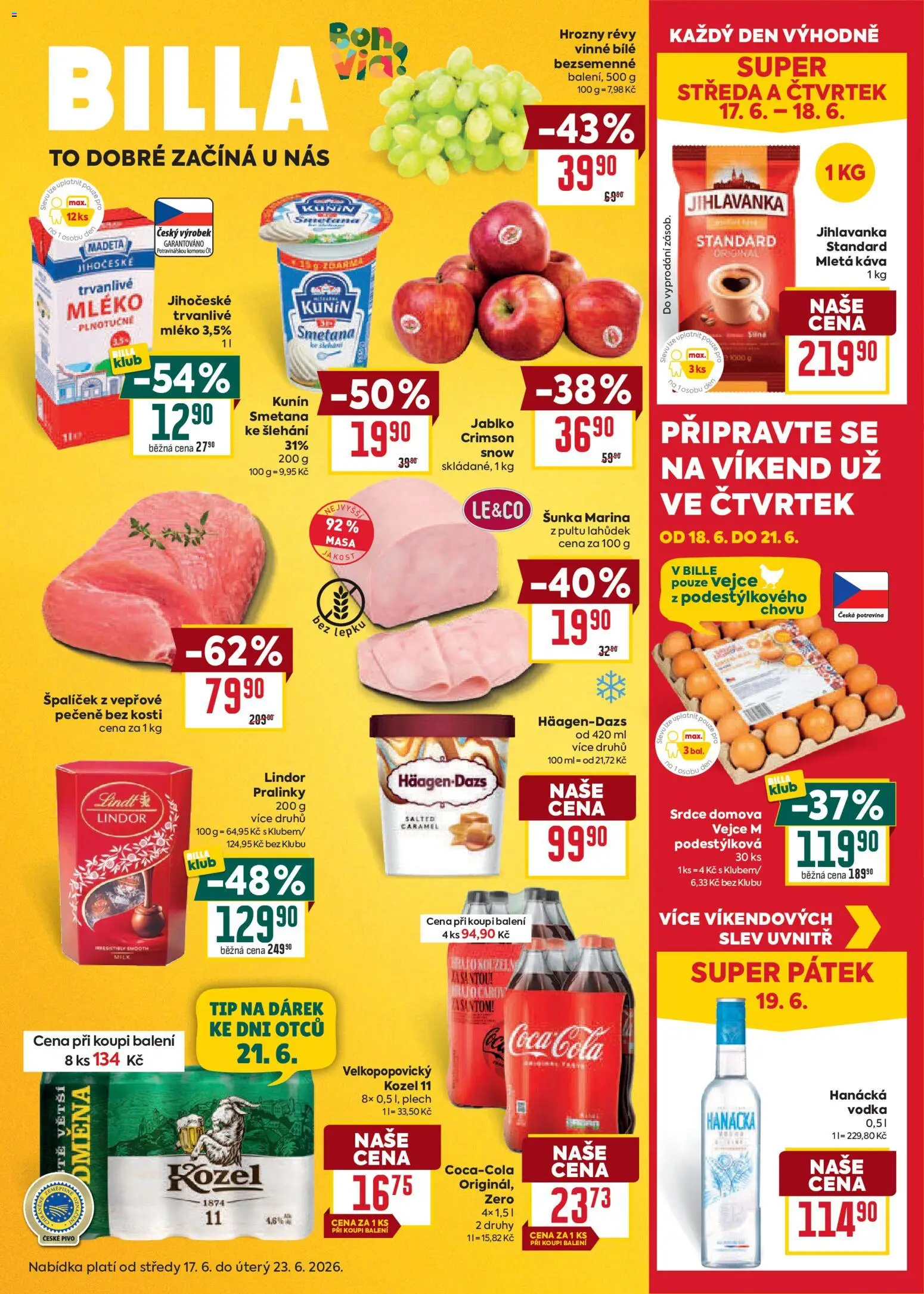 Náhled nabídky: Billa Billa Velký leták platný od 17.06.2026