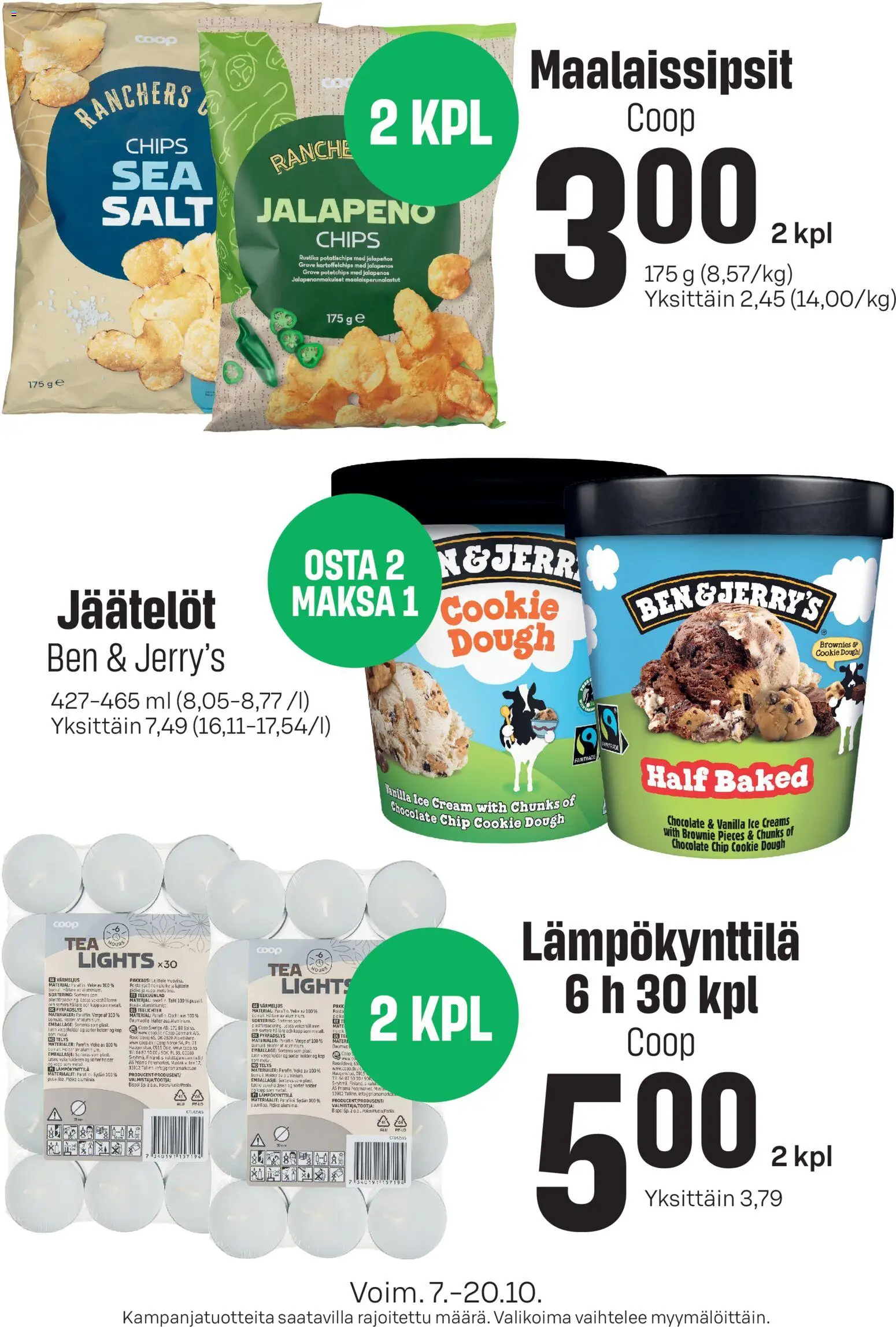 Kaupan Sale Sale tarjoukset esikatselu, voimassa 07/10/2026