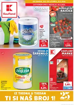 Pregled letka Slavonski Brod trgovine Kaufland vrijedi od 20.05.2026