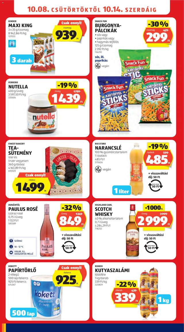 Új Aldi akciós újság 10.08.