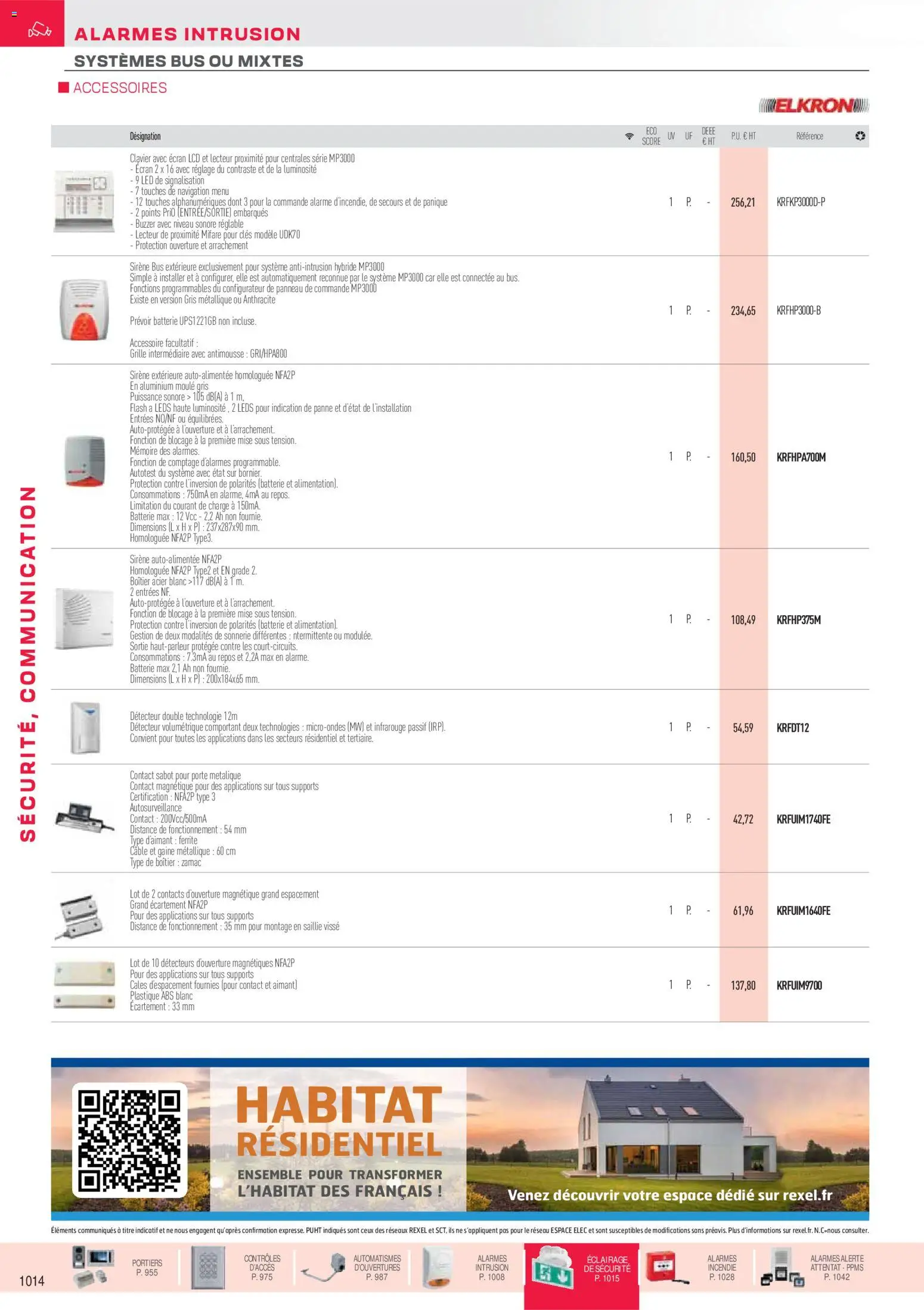 Prévisualisation de Brochure sécurité, communication du magasin Rexel formulaire valide 18/11/2025 - Batterie, Clavier, Porte, Aimant, Éclairage, Navigation, Câble