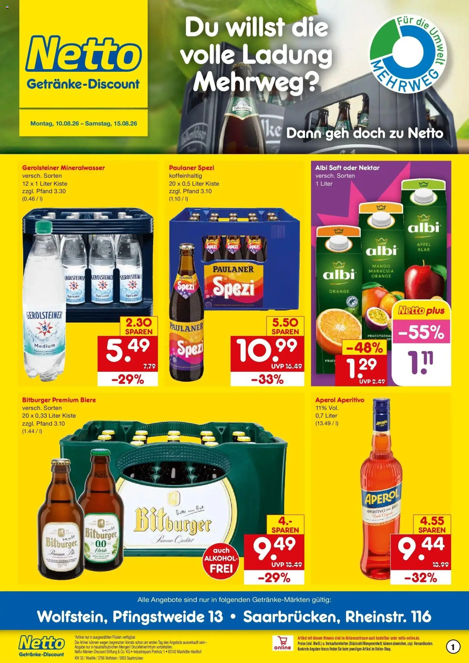 Vorschau von dem Prospekt des Geschäftes Netto Marken-Discount, gültig ab dem 10.08.2026