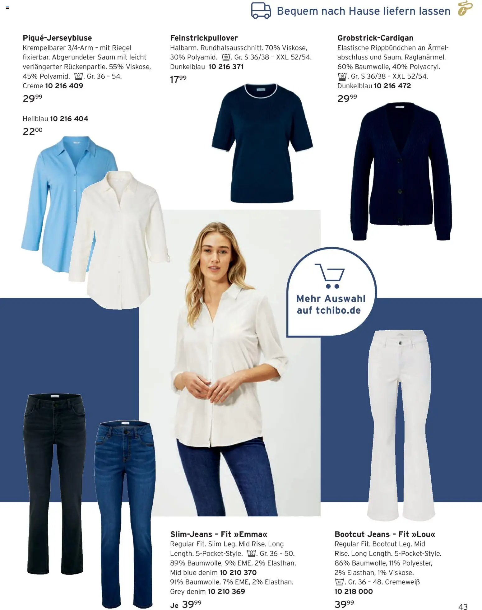 Vorschau von dem Prospekt des Geschäftes Tchibo, gültig ab dem 11.09.2026 - Jeans, Creme