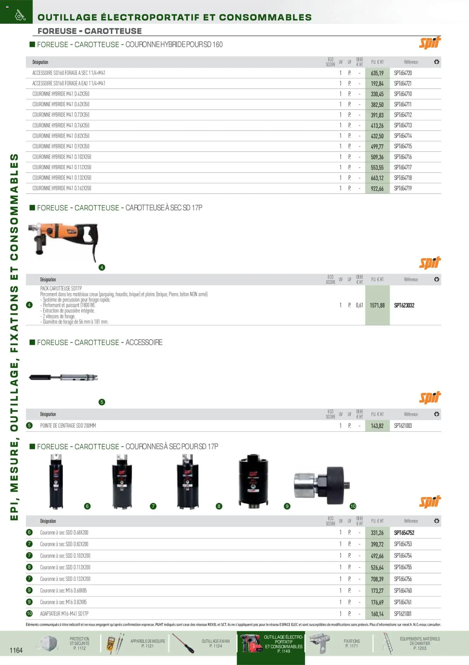 Prévisualisation de Brochure EPI, mesure, outillage, fixations et consommables du magasin Rexel formulaire valide 18/11/2025 - Adaptateur, Brique