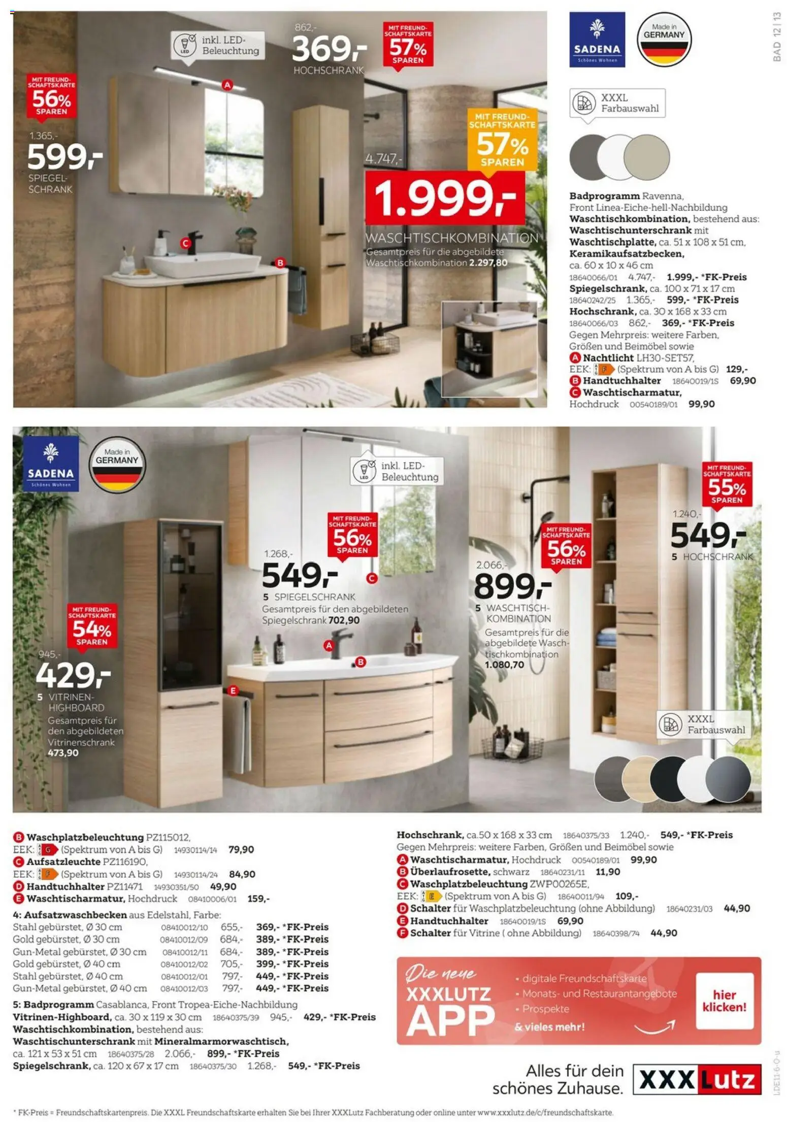Vorschau von dem Prospekt des Geschäftes XXXLutz, gültig ab dem 24.10.2026 - Spiegel, Bad, Schrank, Vitrine, Waschtisch, HIghboard, Vitrinenschrank, Spiegelschrank