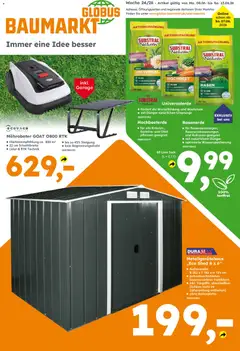 Vorschau von dem Prospekt des Geschäftes Globus Baumarkt, gültig ab dem 08.06.2026