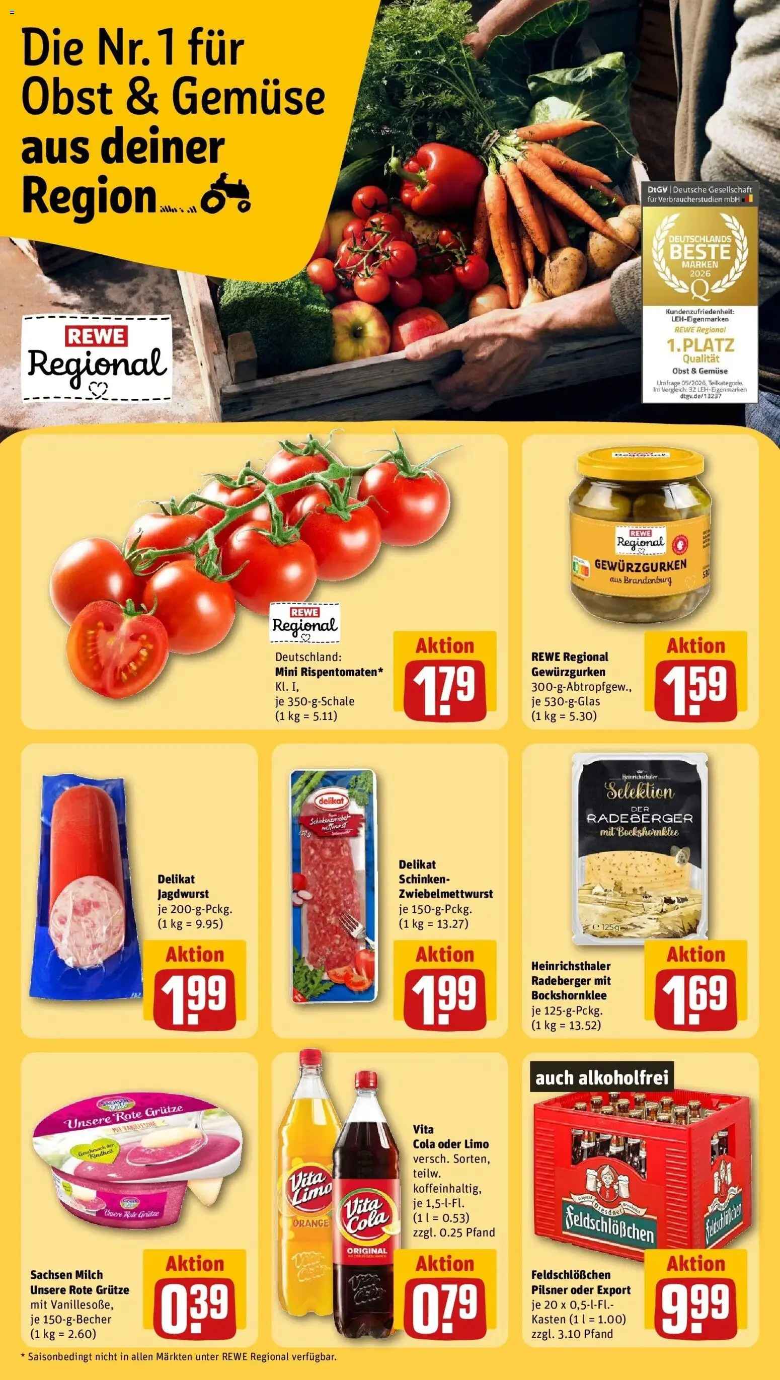 Vorschau von dem Prospekt des Geschäftes Rewe, gültig ab dem 07.09.2026