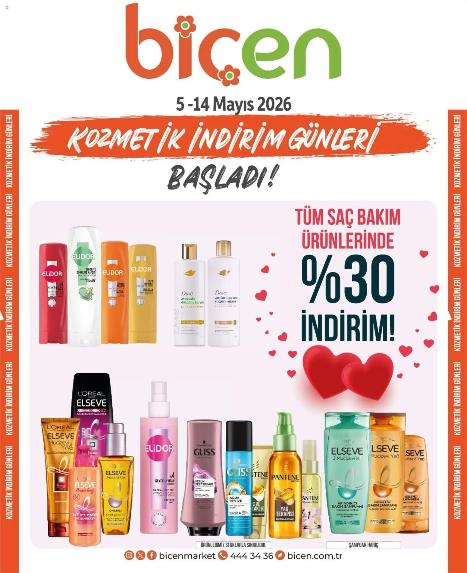 Biçen Market Biçen Market - Kozmetik indirim günleri 05.05.2026 - Broşürünün önizlemesi