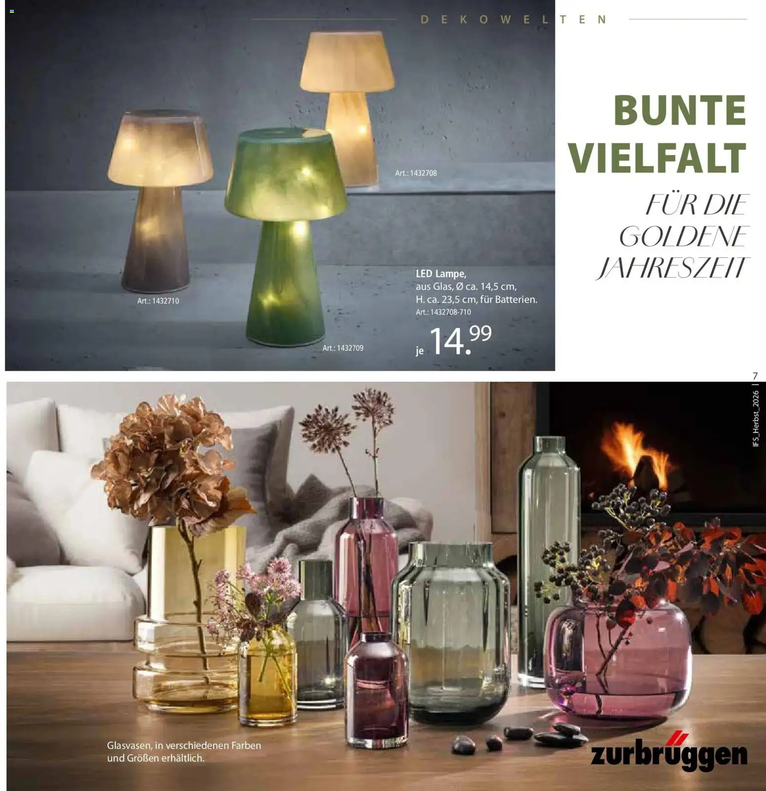 Vorschau von dem Prospekt des Geschäftes Zurbrüggen, gültig ab dem 24.10.2026